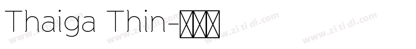 Thaiga Thin字体转换